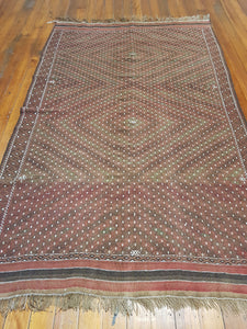 Hand knotted wool Kelim Rug  254 x 157 CM size 247 x 147 cm Afghanistan