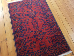 Hand knotted wool Rug 25 size 119 x 77 cm Afghanistan