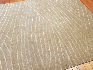 100% wool rug Peel 2 Green size 200 x 290 cm