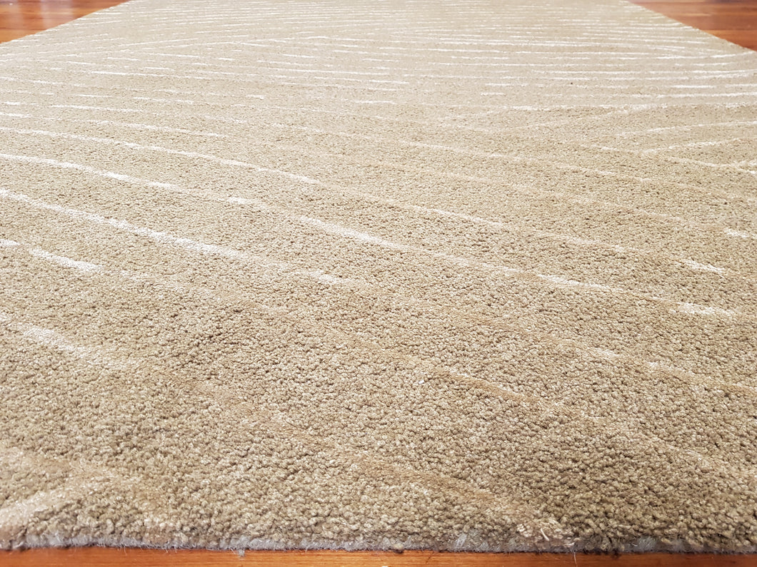 100% wool rug Peel 2 Green size 200 x 290 cm