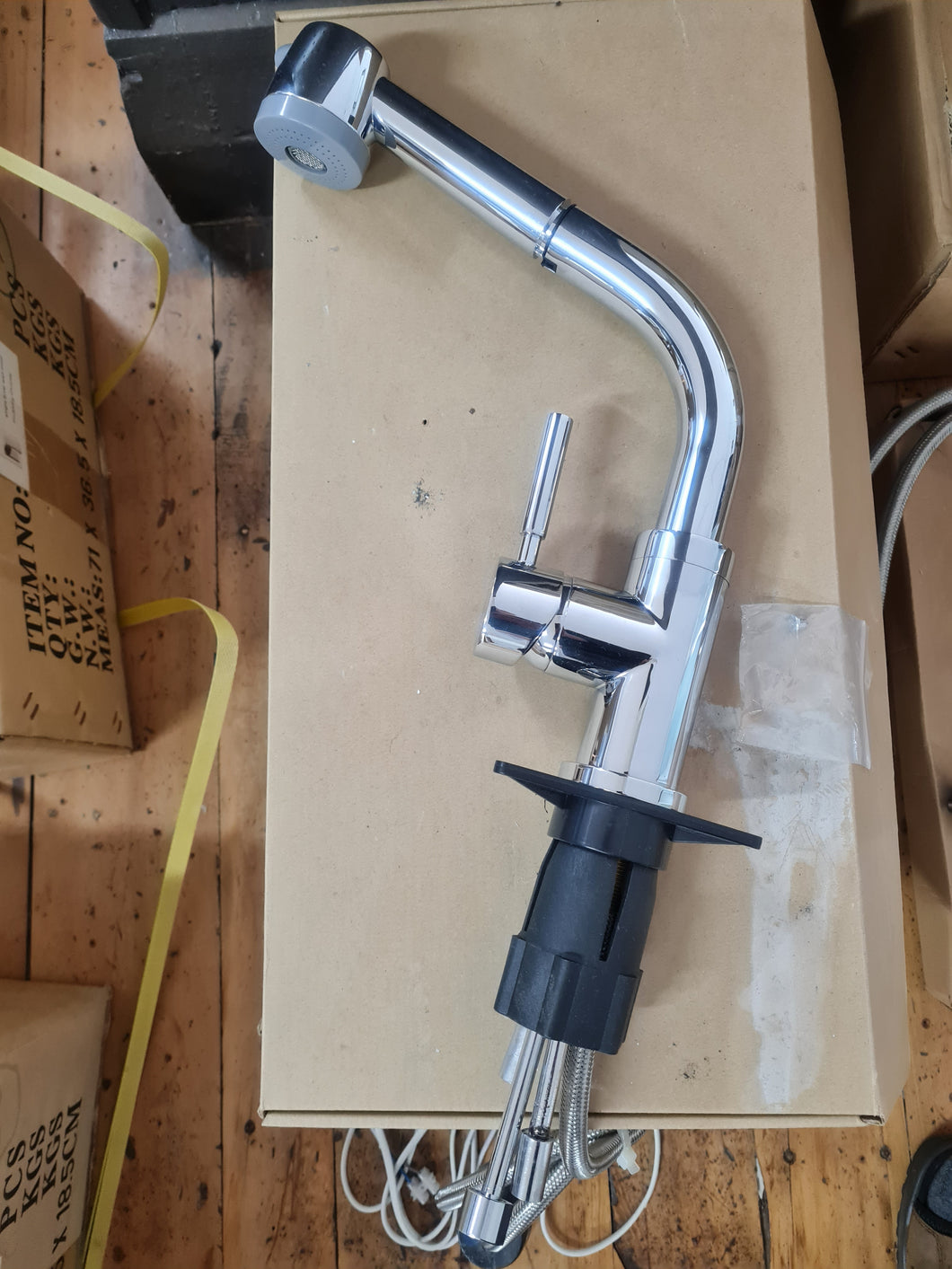 retractable kitchen or laundry mixer