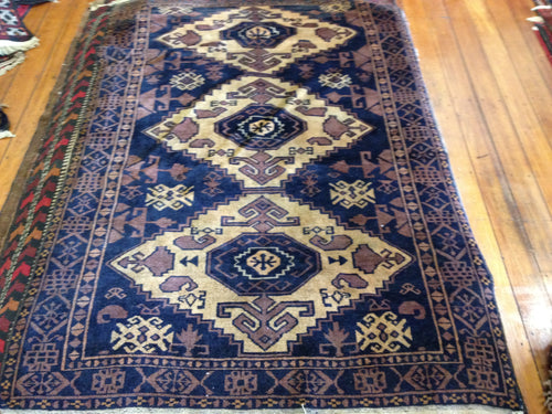 Hand Knotted Wool Rug Balouch BAL 7927 size 182 x 120 cm