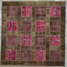 Load image into Gallery viewer, Hand knotted patch work Rug  048  size 253 x 249 cm Afghanistan