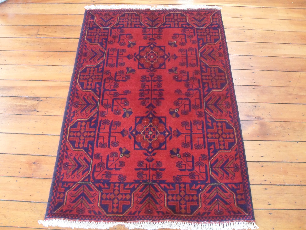 Hand knotted wool Rug 25 size 119 x 77 cm Afghanistan