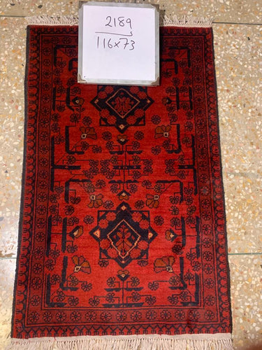 Hand knotted wool Rug 2189 size 116 x 72 cm Afghanistan